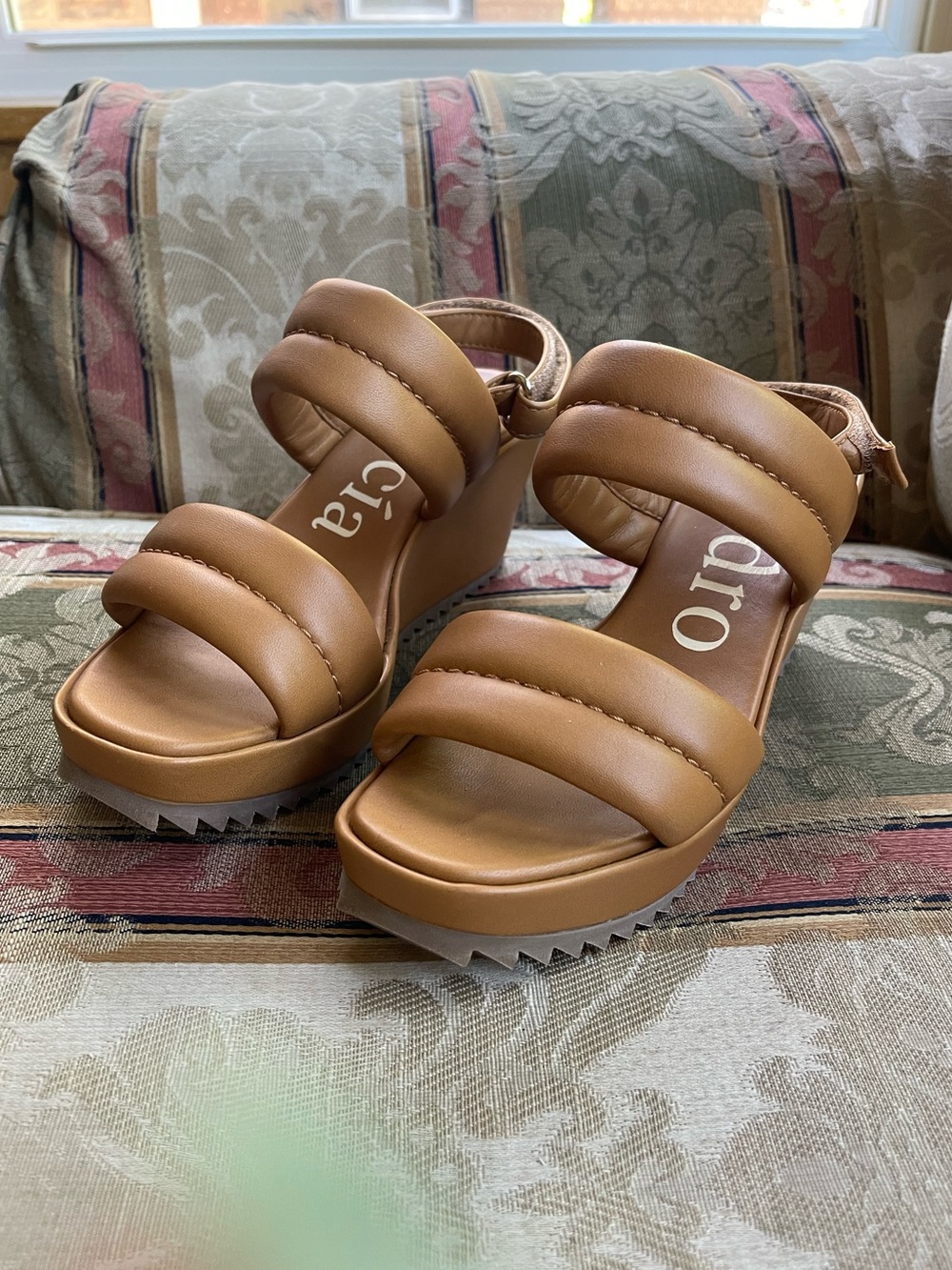 PEDRO GARCIA Fioralba Slingback Platform Wedge Sandal. Size 8 Women N14-21 - Picture 7 of 10